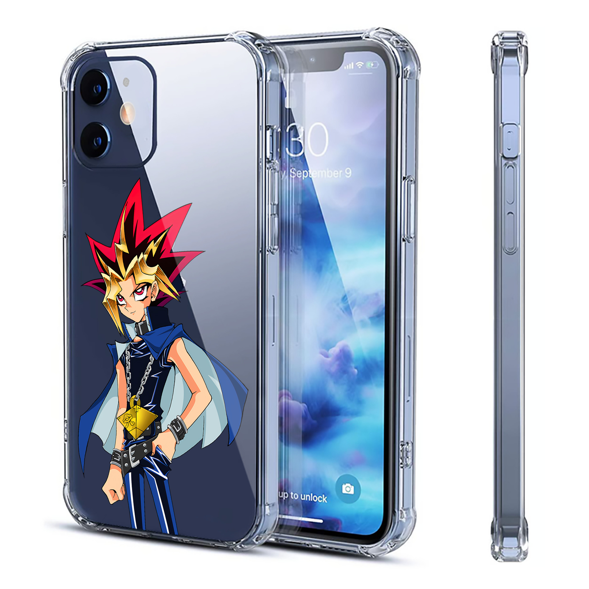 （画像用） 遊☆戯☆王 Yu-Gi-Oh! 【iPhone 12シリーズ対応】透明スマホケース（クリアソフトケース）